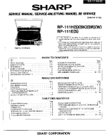Sharp RP-111H-Service-Manual